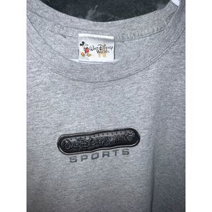 Mens Walt Disney World Sports Baseball T Shirt Size 2XL Short Sleeve Gray Cotton